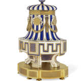 AN ORMOLU-MOUNTED SEVRES PORCELAIN 'BLEU NOUVEAU' VASE AND A COVER (VASE GREC 'A MEDAILLONS', 1ERE GRANDEUR) - photo 5