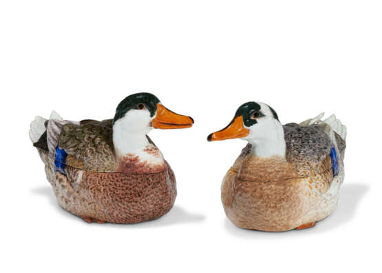 TWO MEISSEN PORCELAIN DUCK TUREENS AND COVERS - photo 1