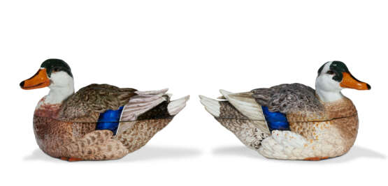 TWO MEISSEN PORCELAIN DUCK TUREENS AND COVERS - photo 3