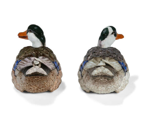 TWO MEISSEN PORCELAIN DUCK TUREENS AND COVERS - photo 4