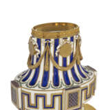 AN ORMOLU-MOUNTED SEVRES PORCELAIN 'BLEU NOUVEAU' VASE AND A COVER (VASE GREC 'A MEDAILLONS', 1ERE GRANDEUR) - photo 8