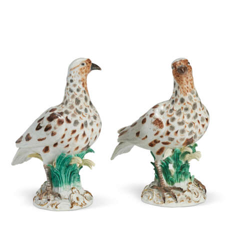 A PAIR OF MEISSEN PORCELAIN MODELS OF BIRDS - photo 2