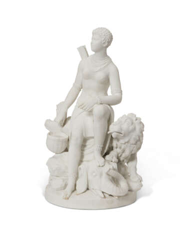 A SEVRES BISCUIT PORCELAIN ALLEGORICAL FIGURE EMBLEMATIC OF AFRICA - фото 4