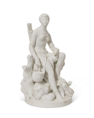 A SEVRES BISCUIT PORCELAIN ALLEGORICAL FIGURE EMBLEMATIC OF AFRICA - фото 7