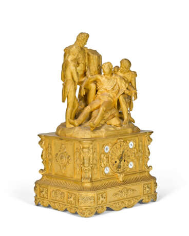 A LARGE LOUIS-PHILIPPE ORMOLU MANTEL CLOCK - photo 1