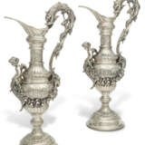 A PAIR OF ELIZABETH II LARGE SILVER EWERS - photo 1