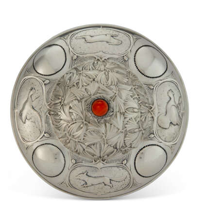 A GERMAN HARDSTONE-MOUNTED SILVER CUP AND COVER - photo 2