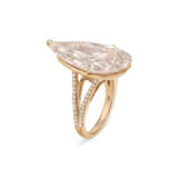 COLORED DIAMOND AND DIAMOND RING - photo 1