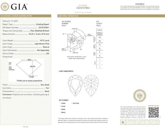 COLORED DIAMOND AND DIAMOND RING - photo 3