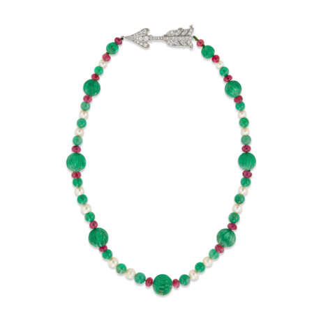 VAN CLEEF & ARPELS MULTI-GEM AND DIAMOND NECKLACE - photo 1