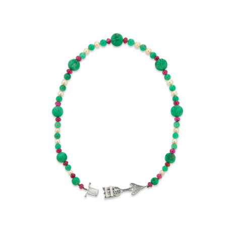 VAN CLEEF & ARPELS MULTI-GEM AND DIAMOND NECKLACE - photo 3