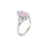COLORED DIAMOND AND DIAMOND RING - photo 1