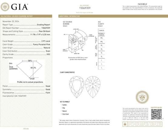 COLORED DIAMOND AND DIAMOND RING - photo 3