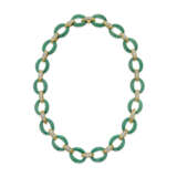 VAN CLEEF & ARPELS CHRYSOPRASE AND DIAMOND NECKLACE - photo 1