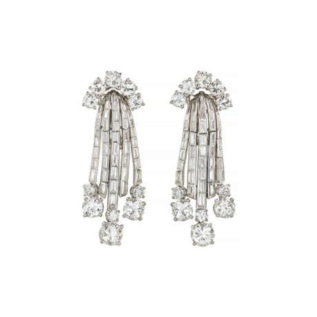 TRABERT & HOEFFER MAUBOUSSIN DIAMOND EARRINGS - photo 1