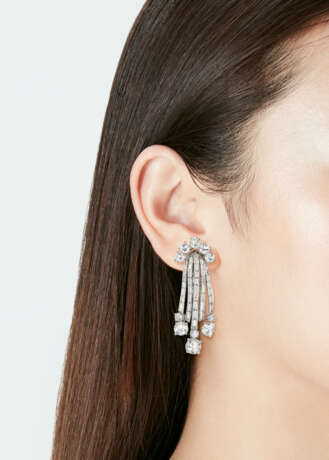 TRABERT & HOEFFER MAUBOUSSIN DIAMOND EARRINGS - photo 2