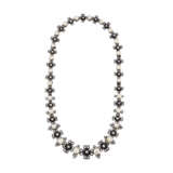NATURAL AND CULTURED PEARL AND DIAMOND NECKLACE - фото 1