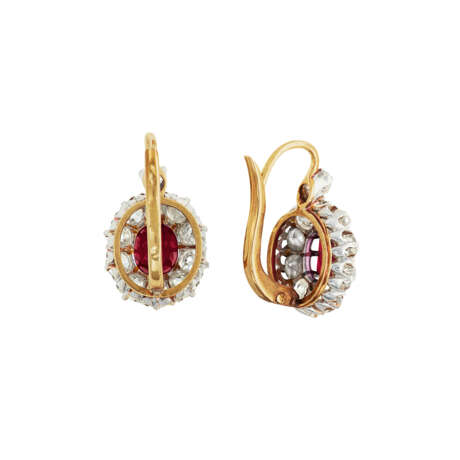 ANTIQUE RUBY AND DIAMOND EARRINGS - photo 4