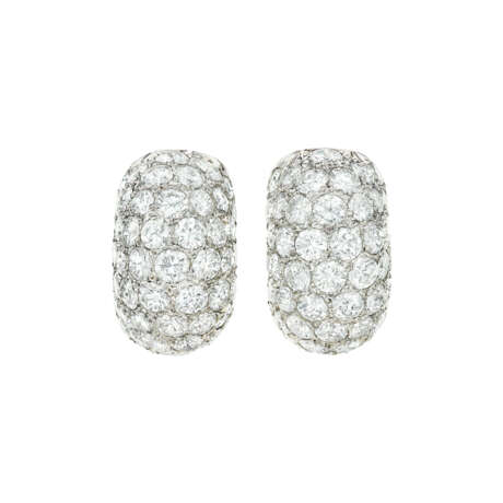 DIAMOND BOMBÉ HOOP EARRINGS - photo 1