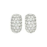 DIAMOND BOMBÉ HOOP EARRINGS - photo 1