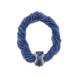 SAPPHIRE AND DIAMOND TORSADE NECKLACE - photo 1
