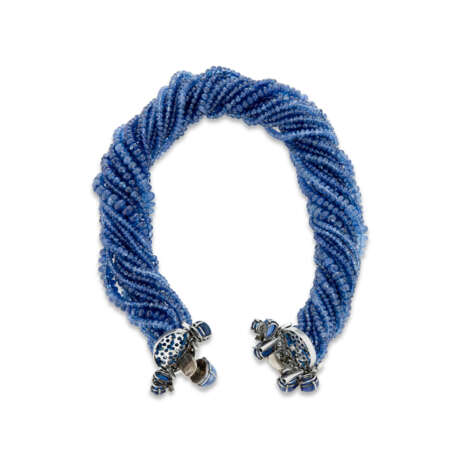SAPPHIRE AND DIAMOND TORSADE NECKLACE - photo 3