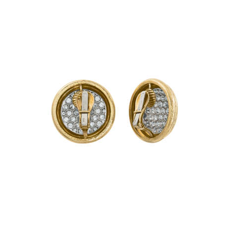 DAVID WEBB DIAMOND DISC EARRINGS - photo 3