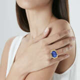 DAVID WEBB LAPIS LAZULI AND DIAMOND RING - photo 2