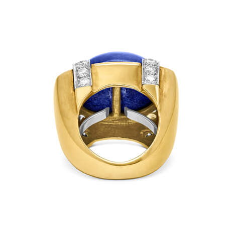 DAVID WEBB LAPIS LAZULI AND DIAMOND RING - photo 4