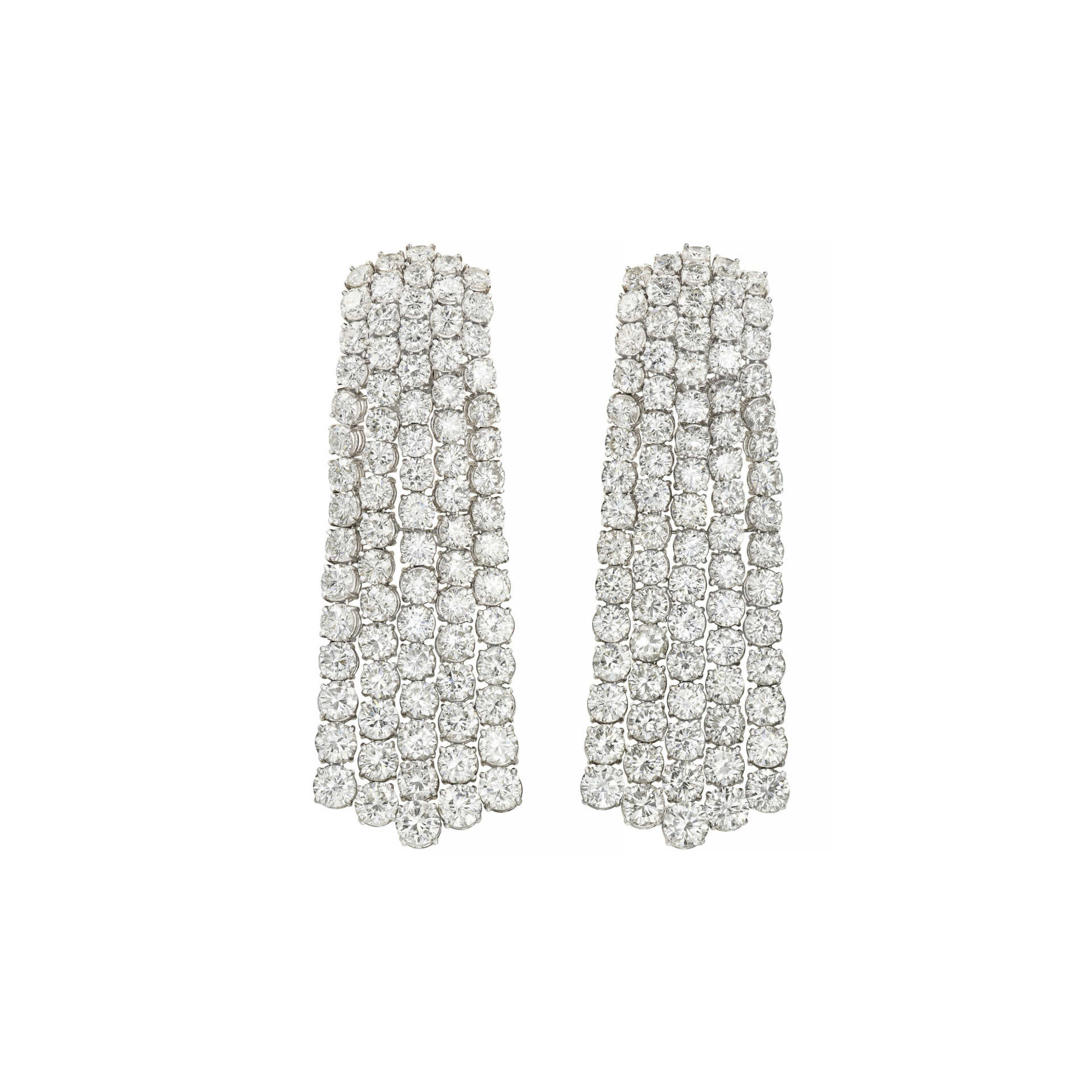 DAVID WEBB DIAMOND EARRINGS DAVID WEBB DIAMOND EARRINGS