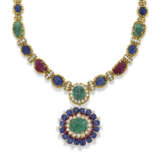 DAVID WEBB CARVED MULTI-GEM SAUTOIR NECKLACE - фото 1