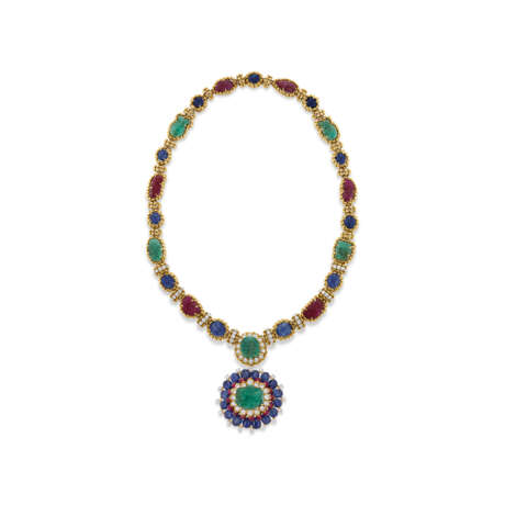 DAVID WEBB CARVED MULTI-GEM SAUTOIR NECKLACE - фото 3