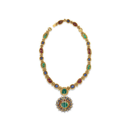 DAVID WEBB CARVED MULTI-GEM SAUTOIR NECKLACE - фото 4