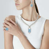 SUITE OF AQUAMARINE AND DIAMOND JEWELRY - photo 2