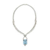 SUITE OF AQUAMARINE AND DIAMOND JEWELRY - photo 3