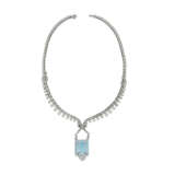 SUITE OF AQUAMARINE AND DIAMOND JEWELRY - photo 4
