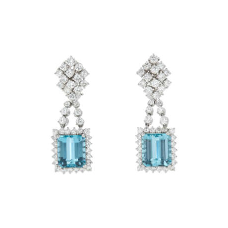 SUITE OF AQUAMARINE AND DIAMOND JEWELRY - photo 5