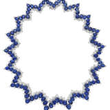 SAPPHIRE AND DIAMOND NECKLACE - photo 1