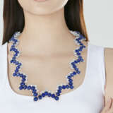 SAPPHIRE AND DIAMOND NECKLACE - photo 2