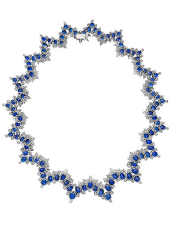 SAPPHIRE AND DIAMOND NECKLACE - photo 3