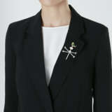 BULGARI DIAMOND, NATURAL PEARL AND MULTI-GEM BROOCH - photo 2