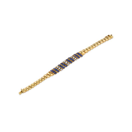 VAN CLEEF & ARPELS SAPPHIRE AND DIAMOND BRACELET - photo 1