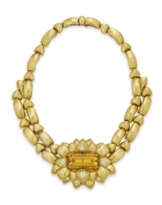 TIFFANY & CO., PALOMA PICASSO CITRINE, DIAMOND AND GOLD NECKLACE