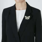 EMERALD AND DIAMOND BUTTERFLY BROOCH - Foto 2