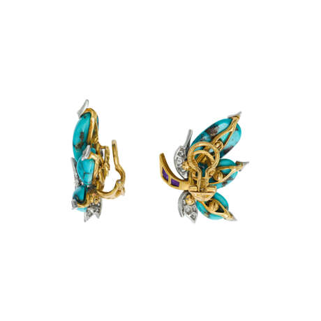 STERLÉ SET OF TURQUOISE, DIAMOND AND AMETHYST JEWELRY - Foto 6