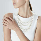 SET OF CULTURED PEARL AND DIAMOND NECKLACES - photo 2