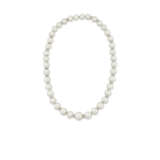 SET OF CULTURED PEARL AND DIAMOND NECKLACES - photo 3