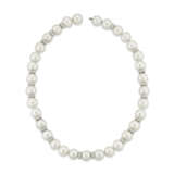 SET OF CULTURED PEARL AND DIAMOND NECKLACES - photo 8