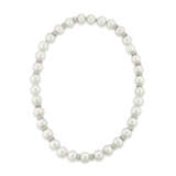 SET OF CULTURED PEARL AND DIAMOND NECKLACES - photo 9
