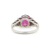 COLORED SAPPHIRE AND DIAMOND RING - photo 5